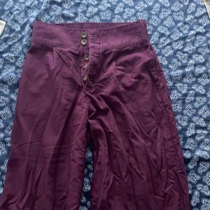 Purple flare pants